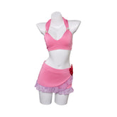 FINAL FANTASY VII REBIRTH Aerith Gainsborough ROSA 2tlg Bademode Damen Badeanzug